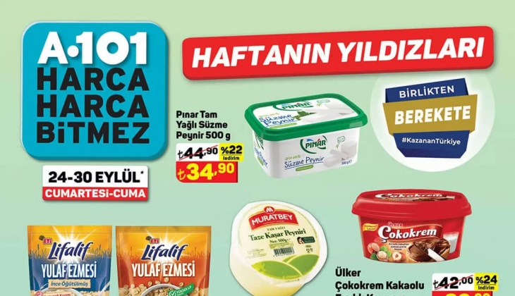 A101'de yüzde 50'ye varan indirim! A101 kaşar peynir, Gliss saç kremi ve Tursil... 27 Eylül 2022 fiyat listesi...