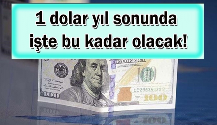 1 doların yıl sonunda ne kadar olacağı resmen açıklandı! Bu rakamı duyanın adeta aklı başından gitti! Hemen bakın